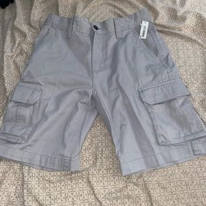 Twill cargo shorts with flex gap